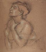 Edgar Degas Half-Langth Study of a Woman oil painting on canvas